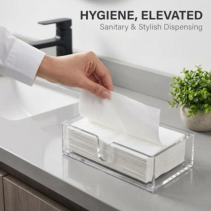 Acrylic Paper Towel Holder, C-Fold Towels & Napkins - Image 2