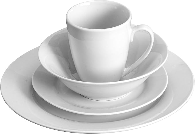 Gibson Home Amelia Court Porcelain Chip and Scratch Resistant Dinnerware Set - Image 3