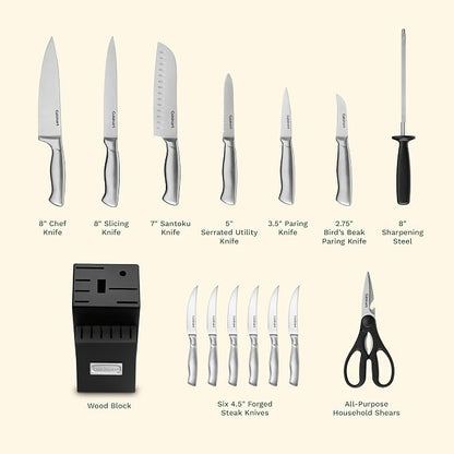 Cuisinart 15-Piece Stainless Steel Hollow Handle Block Set, C77SS-15PK - Image 4