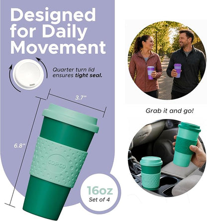Copco Acadia 16oz Travel Mug, Ergonomic Design, Comfortable Handling - Image 2