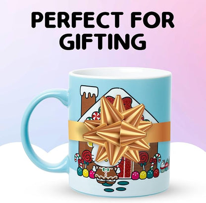 Silver Buffalo Sanrio Hello Kitty Gingerbread House, Ceramic Mug, 20oz | Holiday - Image 6