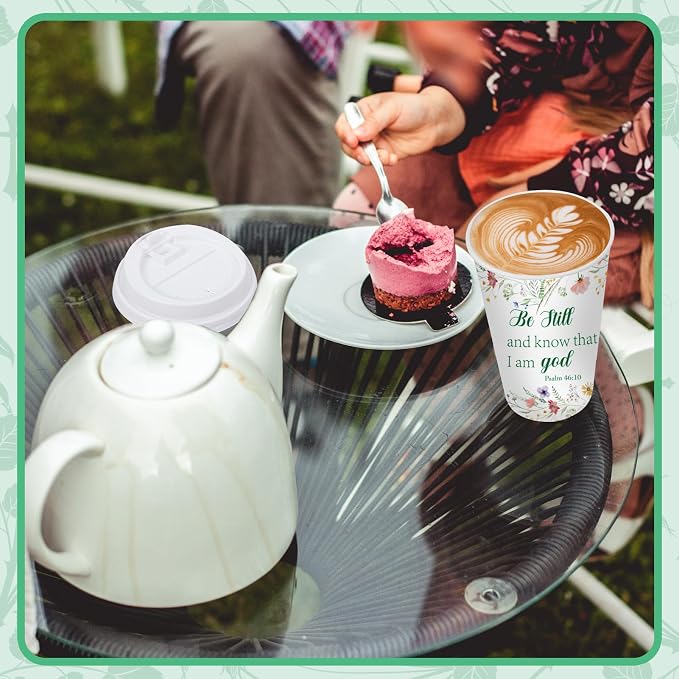 50 Pack 16 oz Disposable Coffee Cups - Image 5