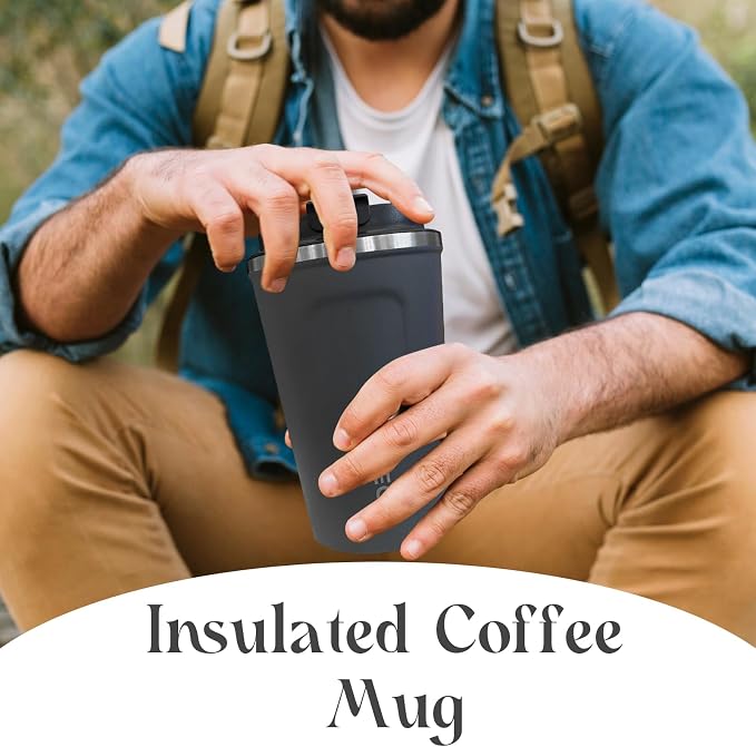 Insulated Travel Coffee Mug, Stainless Steel Coffee Cup - Image 6