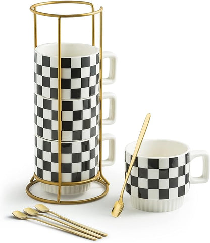 Miamolo Stackable Coffee Mug Set of 4 by Miamolo