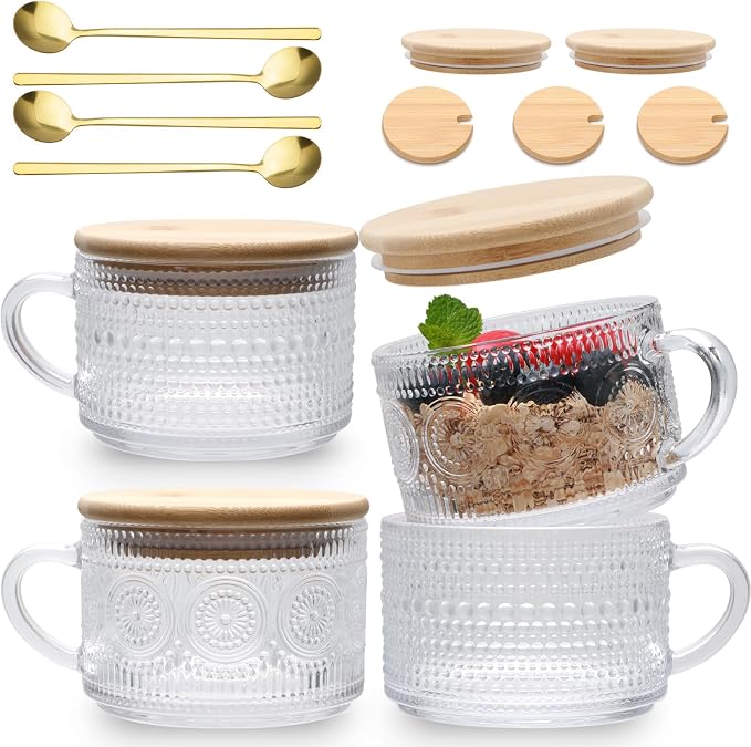 Maredash 4pcs Overnight Oats Containers by Maredash