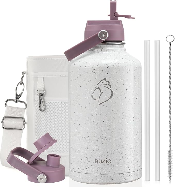 BUZIO 64 oz Insulated Stainless Steel Water Bottle by BUZIO