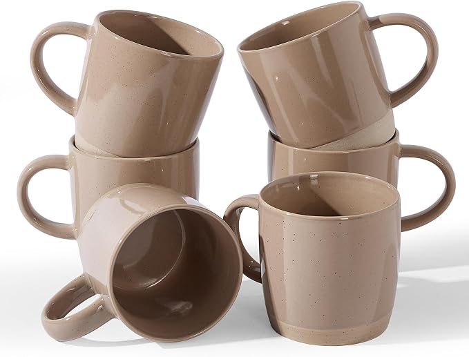 famiware Coffee Mugs for 6, 13 oz Mug Set, Dringking Cup by Famiware