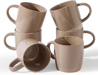 famiware Coffee Mugs for 6, 13 oz Mug Set, Dringking Cup by Famiware