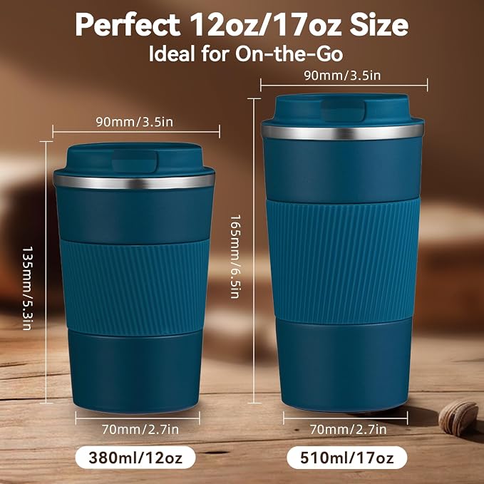17OZ Travel Coffee Mug Insulated Coffee Cup - Image 2