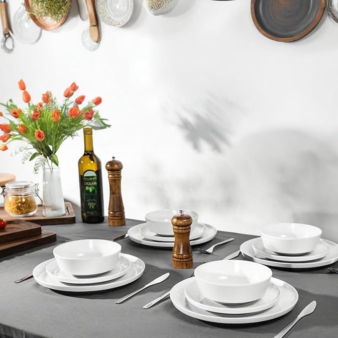 Webbylee 10.25" Melamine Dinner Plates Set of 6 | Durable Serving Dishes Perfect - Image 6
