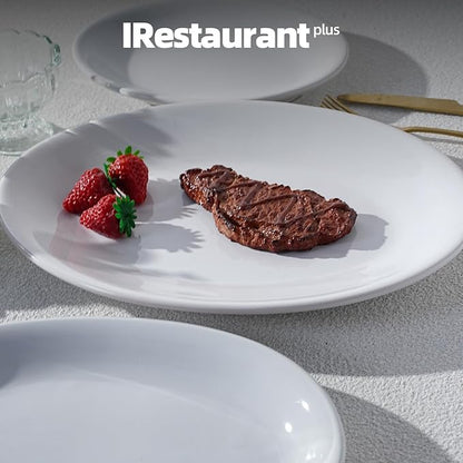 Stoneware Coupe Commercial Grade Dinnerware, Bright White, Oval Platter 11.75" x 8", Case of 12