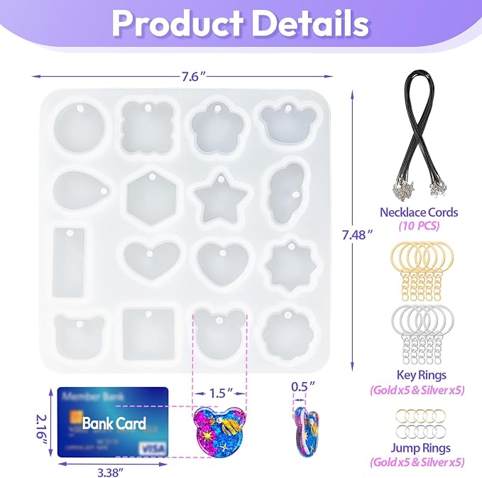 HeyClear Keychain Resin Molds - Image 4