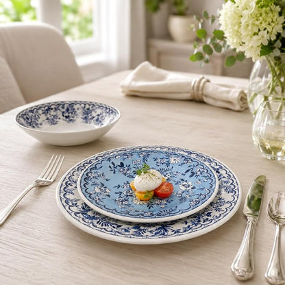 TUDOR ROYAL 12-Piece Porcelain Round Dinnerware Set, Service - Image 2