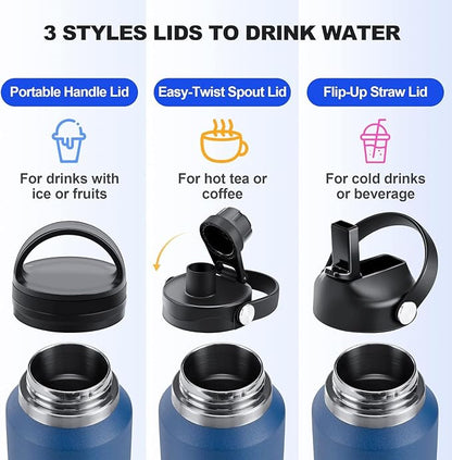SENDESTAR 40oz Stainless Steel Water Bottle, Double Wall Vacuum Insulated Bottle - Image 6