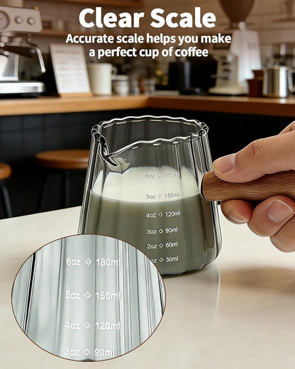 Espresso Measuring Cup 6 Oz, Espresso Glass Cups - Image 4