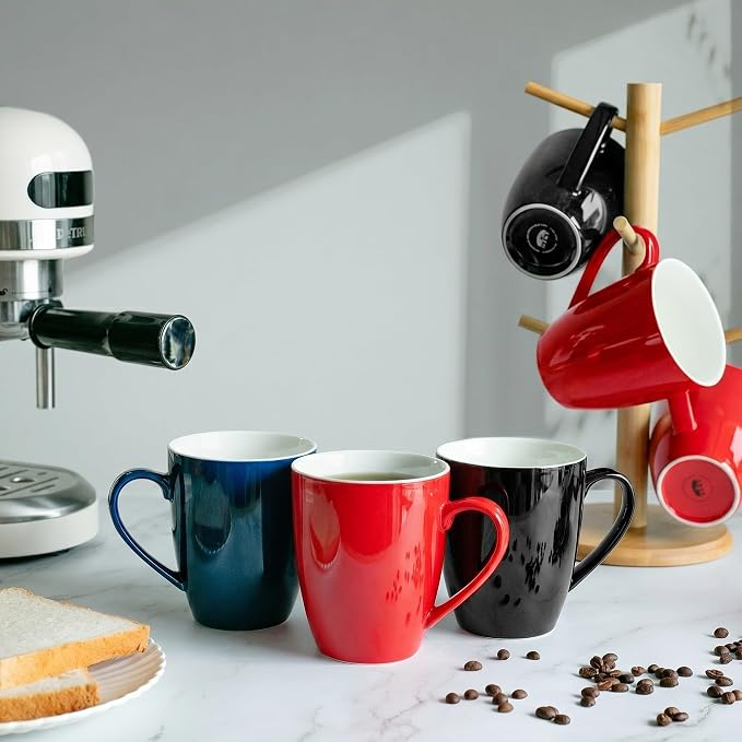 BTaT- Porcelain Coffee Mugs Set, 16 Ounces, 4 Pack, Restaurant Cups - Image 6