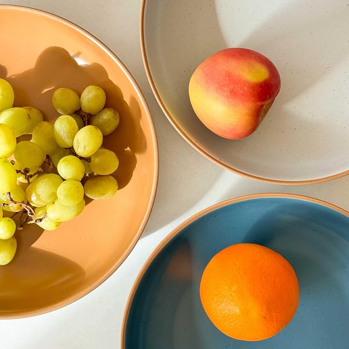 Mora Ceramic Artisan Matte Large Pasta Bowls 30oz, etc Kitchen Plate/Wide Bowl - Image 7