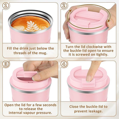 KETIEE 12oz Travel Mug, Insulated Coffee Cup - Image 7