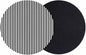 Black White Stripe Coasters Set of 2, Modern Minimalist Geometric Striped Soft by PIEPLE