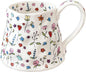 Large Ceramic Coffee Mug Cute Flower by Movlen