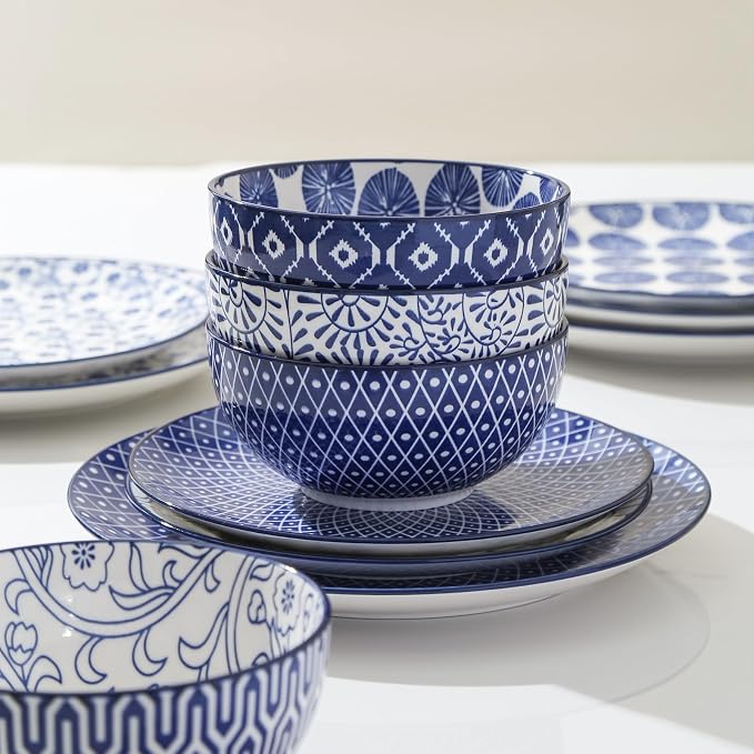 Selamica 30-Pieces Ceramic Dinnerware Sets - Image 2