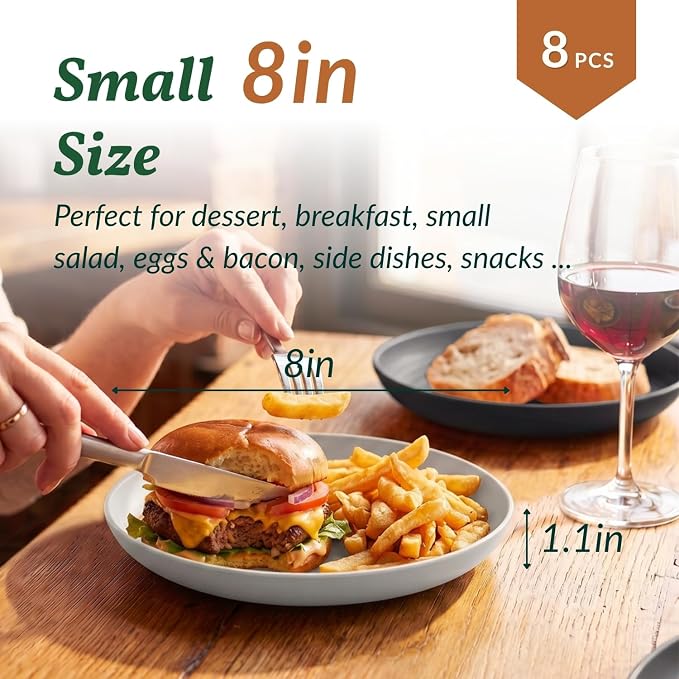 Deep Dinner Plates Set of 8 Alternative - Image 2