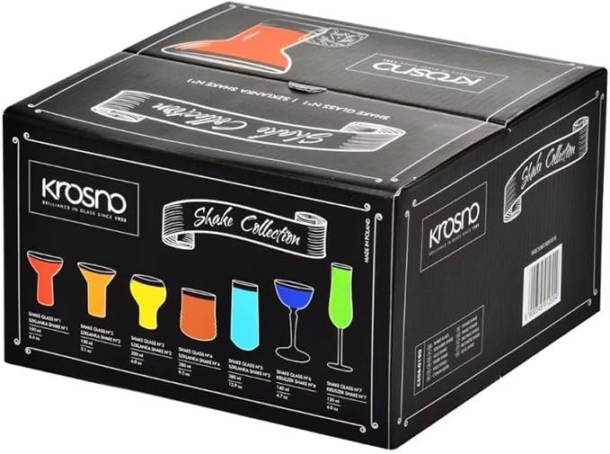 Krosno Cocktail Drinking Glasses, 7.8 Fl Oz, SHAKE N°1, Margarita and Martini - Image 8