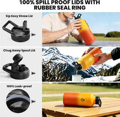 RAYMYLO Insulated Water Bottle 87 oz, Triple Wall Vacuum Stainless Steel | - Image 3