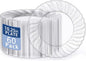 U-QE 60 Pieces Clear Plastic Plates by U-QE