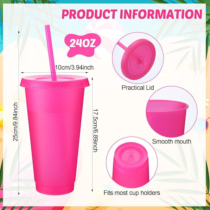 Honeydak 60 Pack Tumbler with Straw and Lid Bulk Cups - Image 3