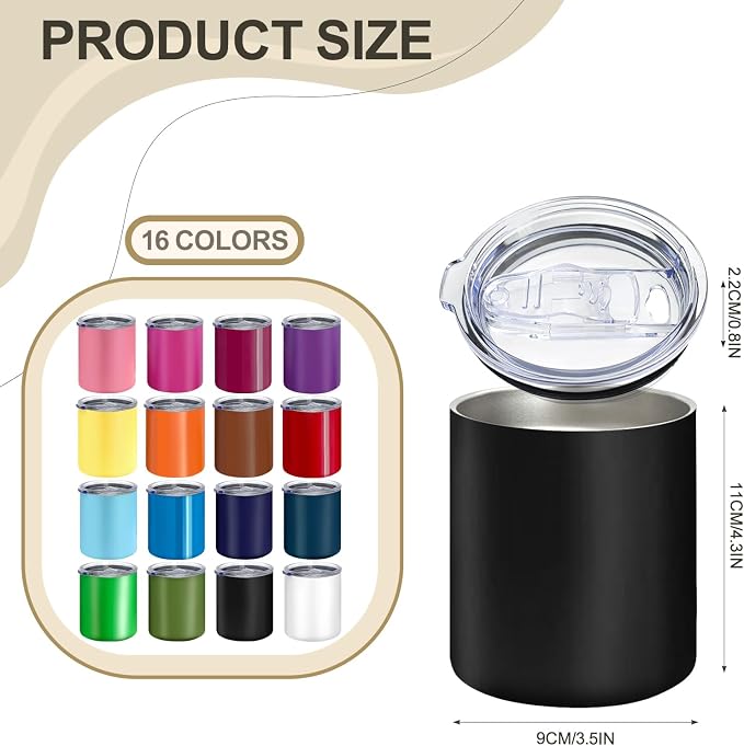 YOUKE OLA 16 Pack Stainless Steel Insulated Coffee Mug Bulk - Image 2