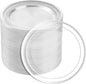 BESTSTAR 7 Inch Clear with Silver Rim Plastic Plates,100PCS Disposable Dessert/Appetizer/Small Cake Plates,Heavy Duty Plate Ideal for Christmas, Thanksgiving, Wedding and Birthday Party