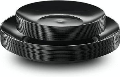 PLASTICPRO 64 Piece Combo Plates Set includes 32-7'' inch Plates & 32-10'' inch - Image 6
