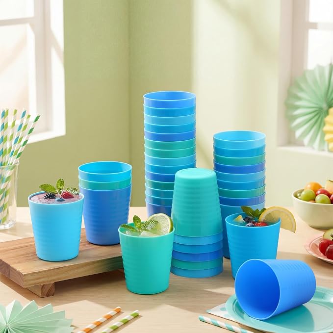 Eccliy 36 Pcs Kids Cups Bulk, 8 oz Plastic Toddler Drinking Cups Unbreakable - Image 2
