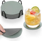 Faux Leather Drink Coasters by Chitomars