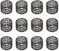 ALPHA Living HOME Napkin Rings Set 12 of Premium 100% Metal, Rust-Resistant by ALPHALivingHOME