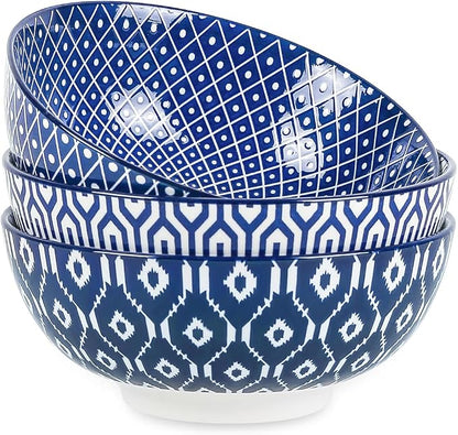 Selamica Ceramic Large Salad Bowls Set, 53 OZ Pho Bowls 8 Inch Soup Bowls by Selamica