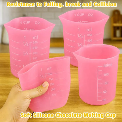 Palksky Silicone Cups for Melting Chocolate, Reusable Baking Supplies for DIY - Image 6
