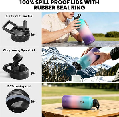 RAYMYLO Insulated Water Bottle 87 oz, Triple Wall Vacuum Stainless Steel | - Image 3