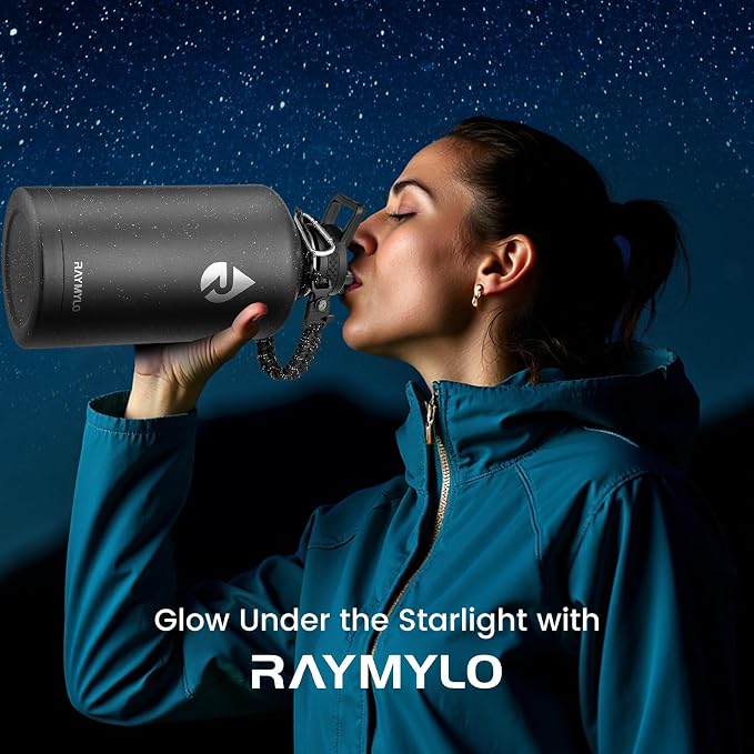 RAYMYLO One Gallon Water Bottle Insulated 128 oz, Stainless Steel | Triple - Image 2