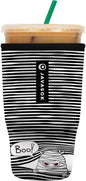 Sok It JavaSok Iced Coffee & Cold Soda Insulated Neoprene Cup Sleeve (Peek-A-BOO, Large: 30-32oz)