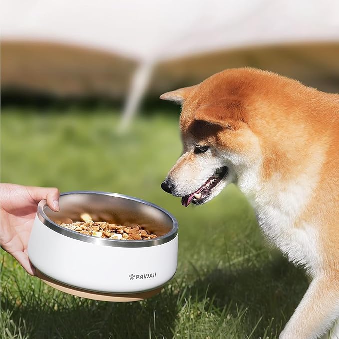 Pawaii Dog Bowl, 34 oz Stainless Steel Food and Water Bowl, ID Tag, 1 Pack | - Image 9