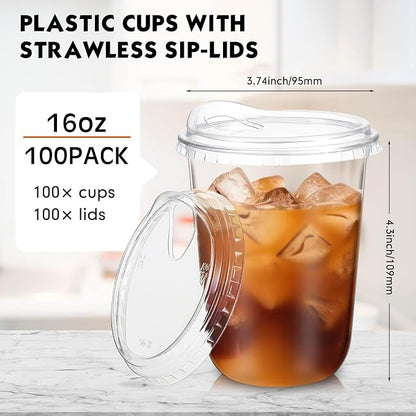 Baderke Clear Plastic Cups - Image 3