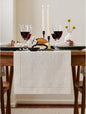 Solino Home 100% Linen Table Runner Natural, Classic Hemstitch 14 x 90 in | by SolinoHome