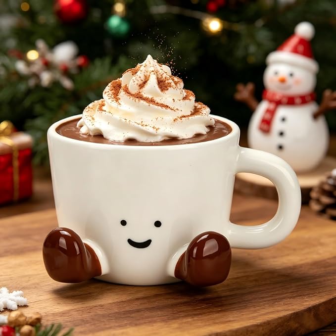 Coffee Mugs, Cute funny Mug For Women, 12.8oz/380ml Unique Ceramic Coffee Tea - Image 2