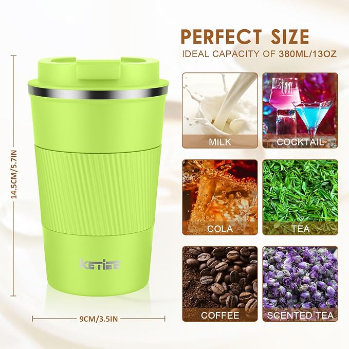 KETIEE Coffee Mug 12oz, Insulated Travel Mug - Image 7