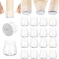 Aneaseit Silicone Chair Leg Floor Protectors, Felt Furniture Pads for Hardwood Floors, Rubber Chair Leg Protectors, Covers for Wooden Floors or Tile (16pcs, Clear)