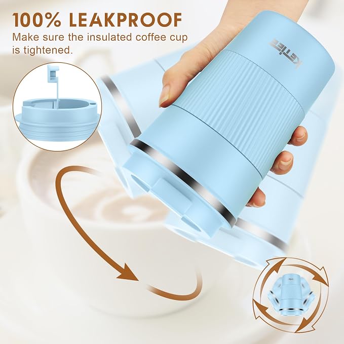 KETIEE Travel Coffee Mug 12oz: Insulated Coffee Cup - Image 4