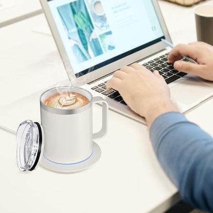 Coffee Warmer with Mug Set, Self Heating Coffee Cup, USB Powered Heated Mug - Image 5
