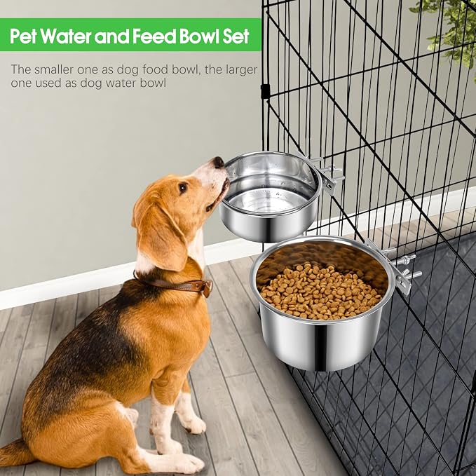 2 Pcs Large Dog Food Water Bowl - Image 3